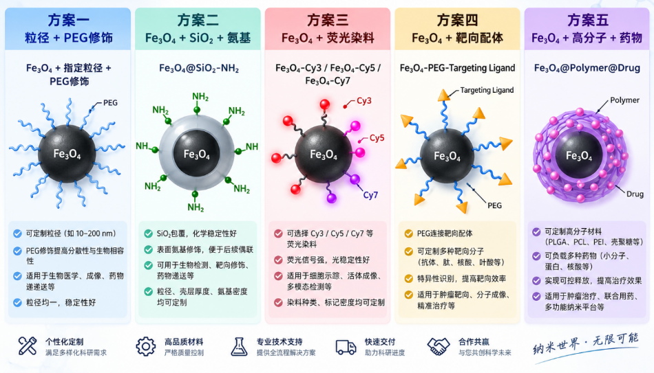 瑞禧生物可定制四氧化三铁的需求组合