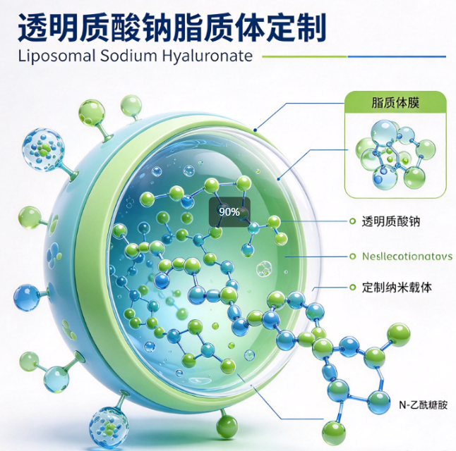 透明质酸钠脂质体定制,Liposomal Sodium Hyaluronate R-209913