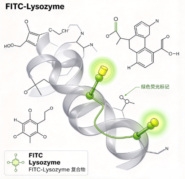 FITC-Lysozyme，FITC-溶菌酶，荧光标记酶 R-741874