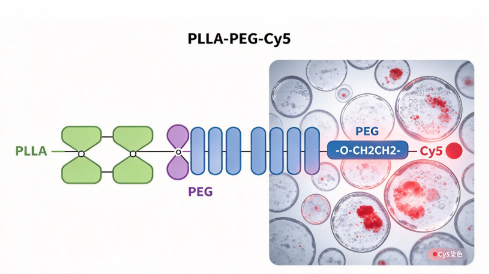 PLLA-PEG-Cy5，聚L-丙交酯PEG荧光染料Cy5 R-357197