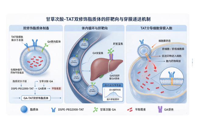 GA-TAT 双修饰载平阳霉素脂质体