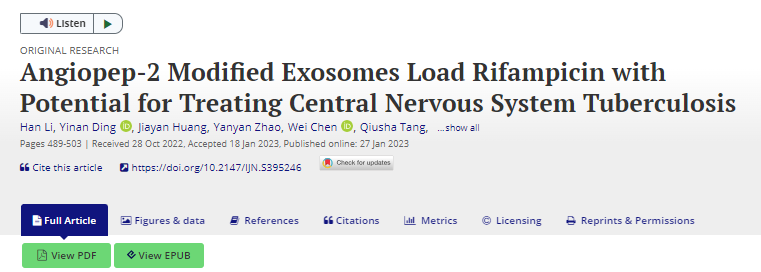 Angiopep-2 Modified Exosomes