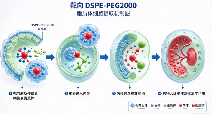 DSPE-PEG2000 脂质体细胞摄取机制图