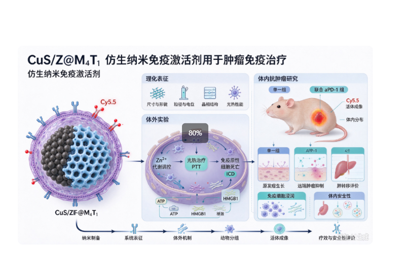 Biomimetic Nano-Immunoactivator via Ionic Metabolic Modulation for Strengthened NIR-II Photothermal Immunotherapy 配图