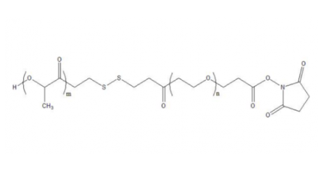 PLA-SS-PEG-NHS ester,聚乳酸-双硫键-聚乙二醇-活性酯 R-800068
