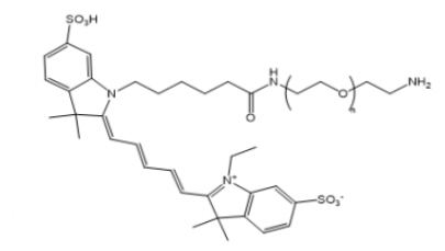 Cy5-PEG-NH2,Cy5荧光染料-聚乙二醇-氨基 R-706997