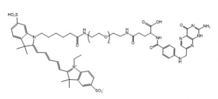 Cy5-PEG-Folate，Cy5聚乙二醇叶酸 R-316452