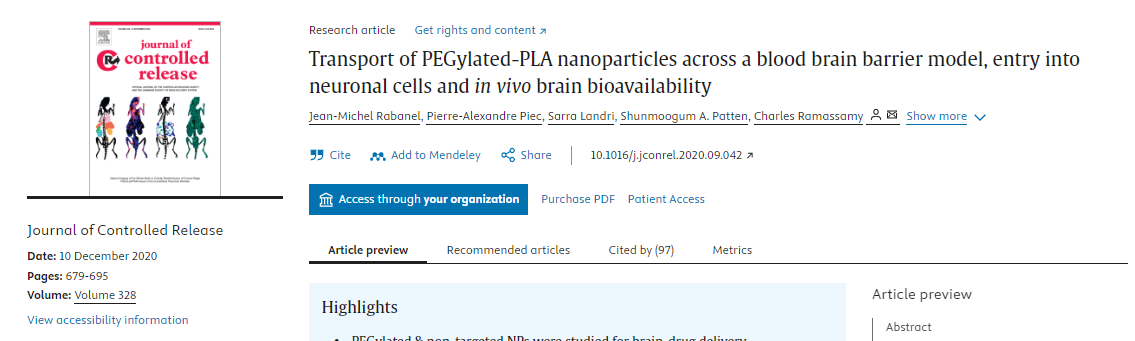 Brain-targeted delivery of PEGylated nano bacitracin A against Penicillin-sensitive and -resistant Pneumococcal meningitis: formulated with RVG29 and Pluronic® P85 unimers 配图