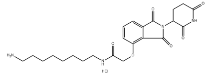 Thalidomide-O-amido-C8-NH2，CAS:2415263-07-7，泊马度胺氨基 R-858647