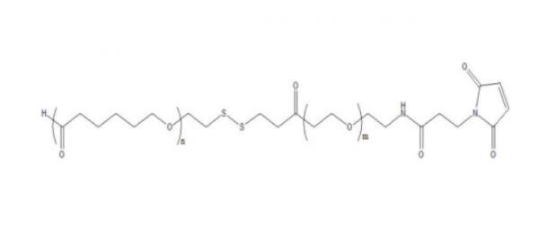 PCL-SS-PEG-MAL，聚己内酯-双硫键-聚乙二醇-马来酰亚胺 R-541954