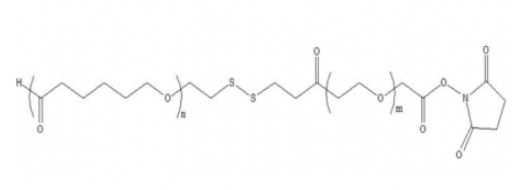 PCL-SS-PEG-NHS，聚己内酯-双硫键-聚乙二醇-活性酯 R-286143