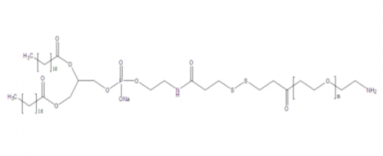 DSPE-SS-PEG-NH2，磷脂-双硫键-聚乙二醇-胺 R-313167