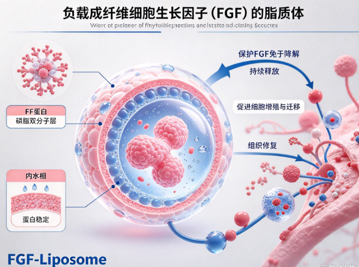 负载成纤维细胞生长因子（FGF）的脂质体 R-835825