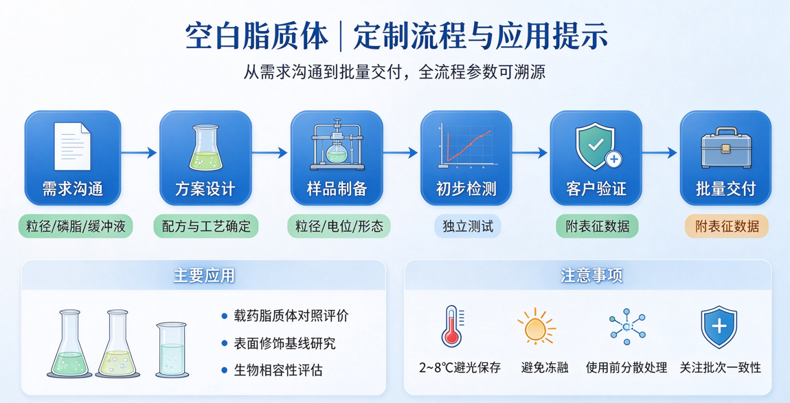 空白脂质体的定制流程