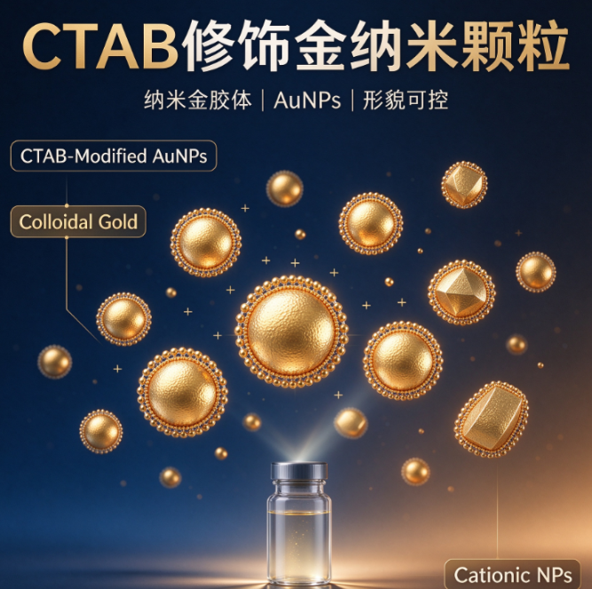 CTAB修饰金纳米颗粒，AuNPs金纳米粒子，纳米金胶体 R-528706