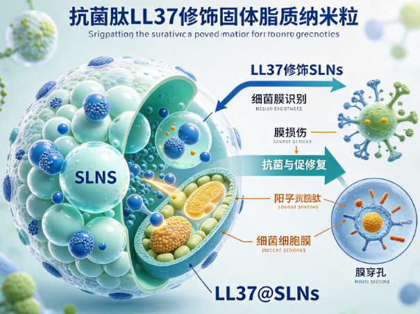 抗菌肽LL37修饰固体脂质纳米粒，LL37@LNP R-432743