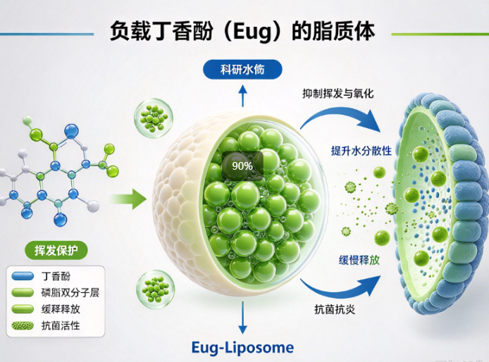 负载丁香酚（Eug）的脂质体 eugenol@Liposomes R-123095