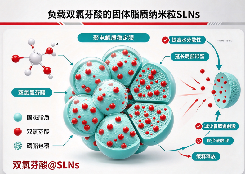 负载双氯芬酸的固体脂质纳米粒，Diclofenac@SLNs R-708428