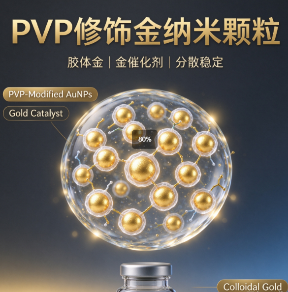 PVP修饰金纳米颗粒，金催化剂，金纳米粒子，胶体金 R-505942