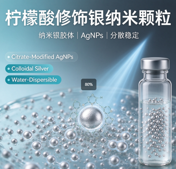 柠檬酸修饰银纳米颗粒（纳米银粒子胶体银）AgNPs R-366317