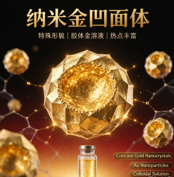 纳米金凹面体纳米颗粒 特殊形貌纳米金 胶体金溶液 R-495931