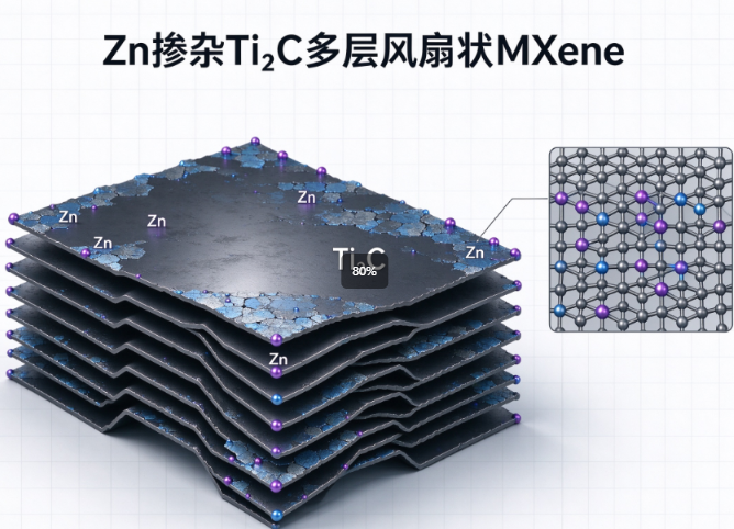 Zn掺杂Ti2C多层风琴状mxene R-968135