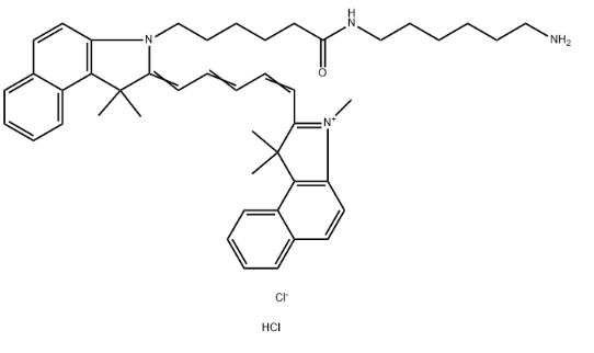 Cyanine5.5 amine，CY5.5-胺，脂溶Cy5氨基 R-314501