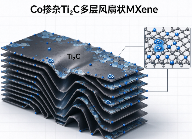 Co掺杂Ti2C多层风琴状mxene R-220824