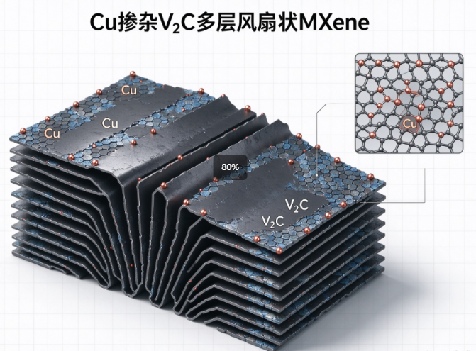 Cu掺杂V2C多层风琴状mxene R-188587