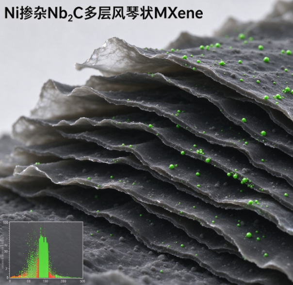 Ni掺杂Nb2C多层风琴状mxene R-133389