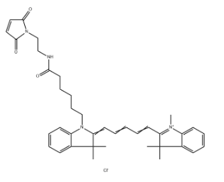 Cy5-Mal，Cy5-马来酰亚胺，Cyanine5 maleimide R-122365