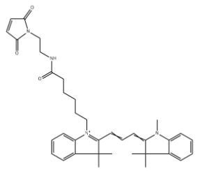 Cy3-Mal，Cy3-马来酰亚胺，Cyanine3 maleimide R-383366