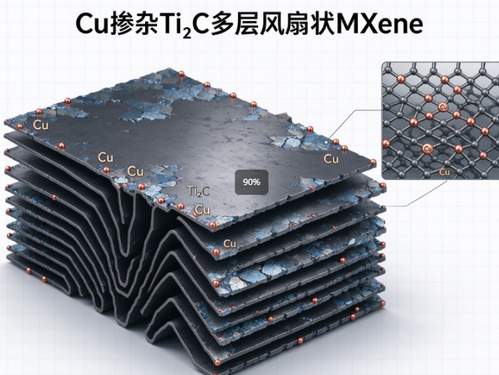 Cu掺杂Ti2C多层风琴状mxene R-877377