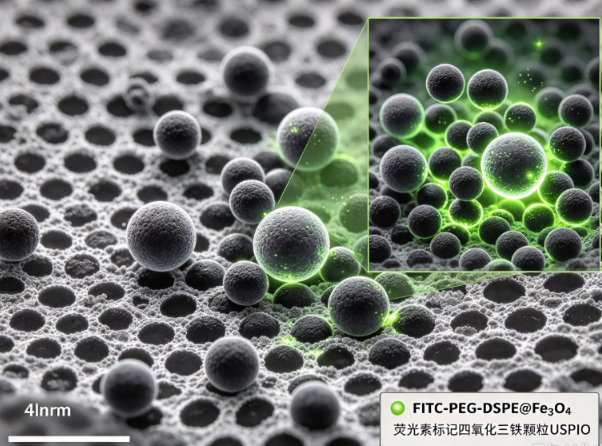 FITC-PEG-DSPE@Fe3O4，光素标记四氧化三铁颗粒USPIO R-455232