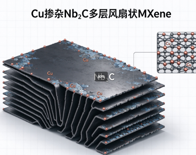 Cu掺杂Nb2C多层风琴状mxene R-576091