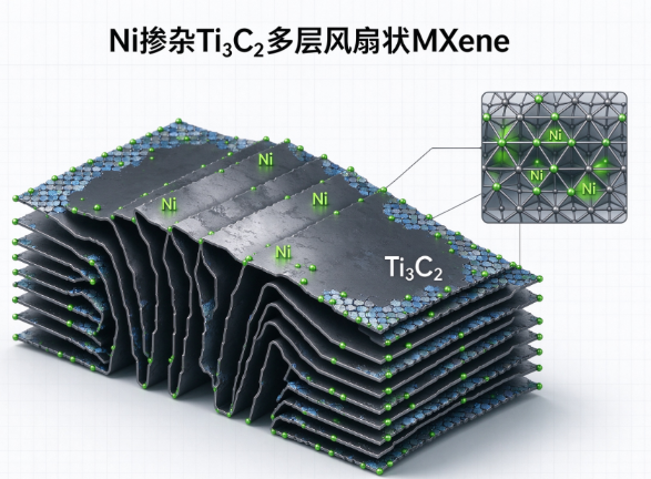 Ni掺杂Ti3C2多层风琴状mxene R-836593
