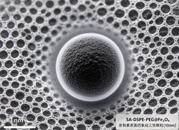 SA-DSPE-PEG@Fe3O4，亲和素表面四氧化三铁颗粒(10nm) R-357826