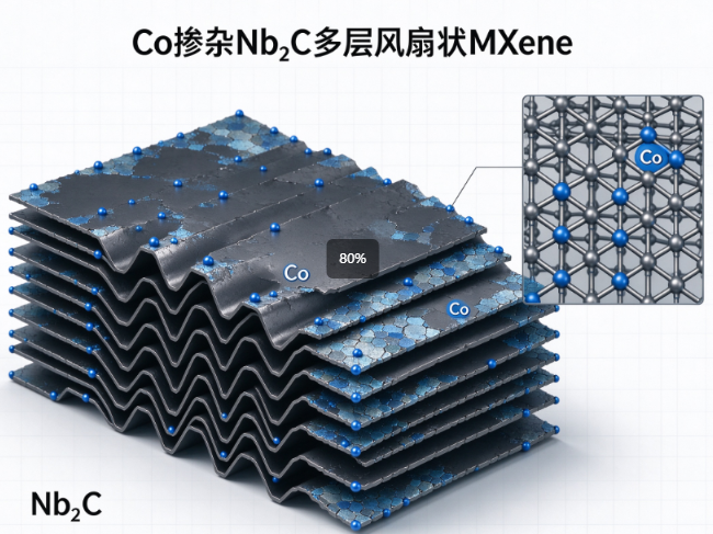 Co掺杂Nb2C多层风琴状mxene R-509706