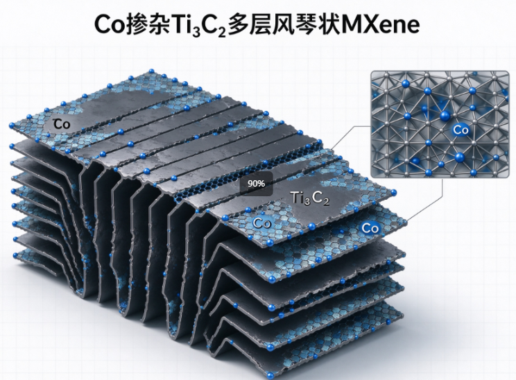 Co掺杂Ti3C2多层风琴状mxene R-888970