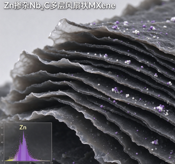 Zn掺杂Nb2C多层风琴状mxene R-160478