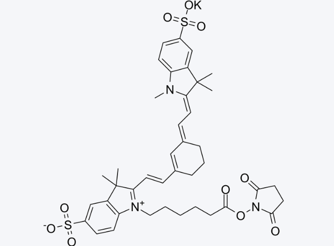 Sulfo-CY7 di-NHS Ester，磺基-CY7 双-NHS酯 R-794342