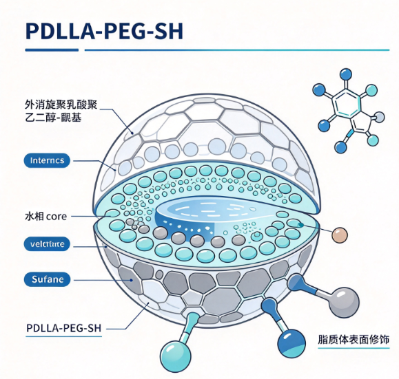 PDLLA-PEG-SH，外消旋聚乳酸聚乙二醇-巯基 R-632376
