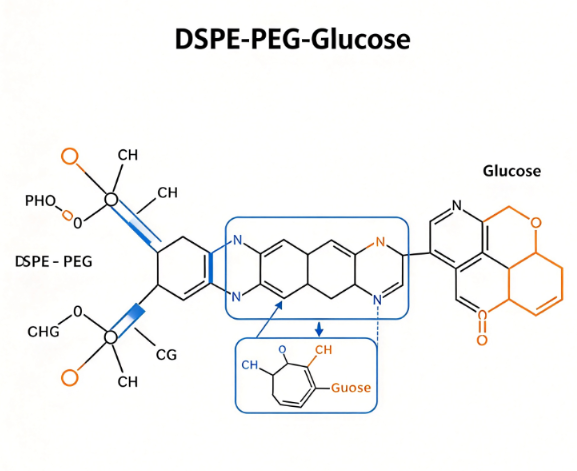DSPE-PEG-Glucose；二硬脂酰磷脂酰乙醇胺聚乙二醇-葡萄糖 R-604982