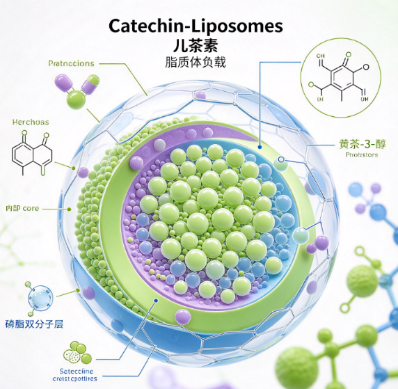 脂质体负载儿茶素，Catechin-Liposomes R-250797