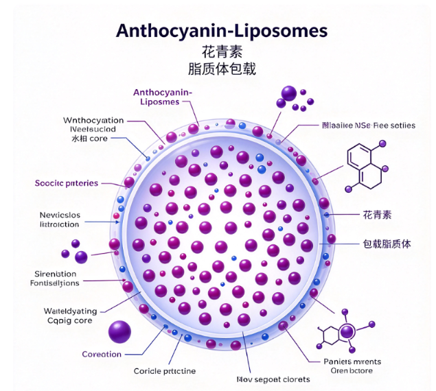脂质体包载花青素，Anthocyanin-Liposomes R-214490