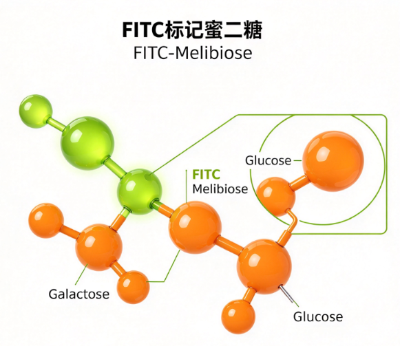 FITC标记蜜二糖，FITC-Melibiose