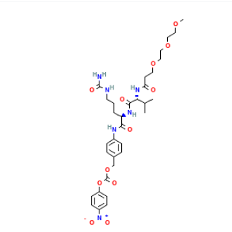 m-PEG3-Val-Cit-PAB-PNP，甲氧基三聚乙二醇-缬氨酸-瓜氨酸-对氨基苄基-对硝基苯酚碳酸酯 R-204553