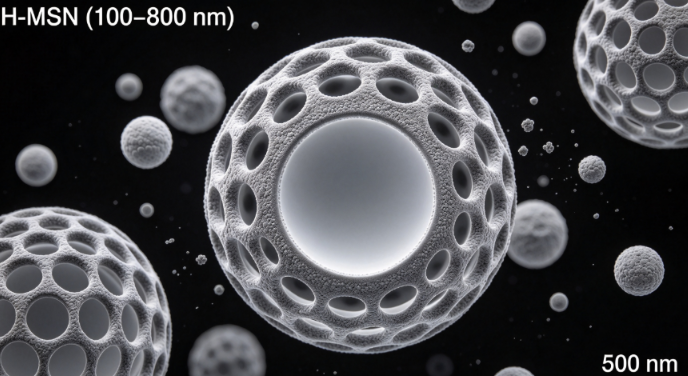 中空介孔二氧化硅纳米颗粒 SiO2 Nanoparticles，100~800nm可调 R-831471