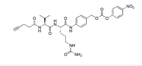 4-Pentynoyl-Val-Cit-PAB-PNP，4-戊炔酰基-缬氨酸-瓜氨酸-对氨基苄基-对硝基苯酚碳酸酯 R-889468