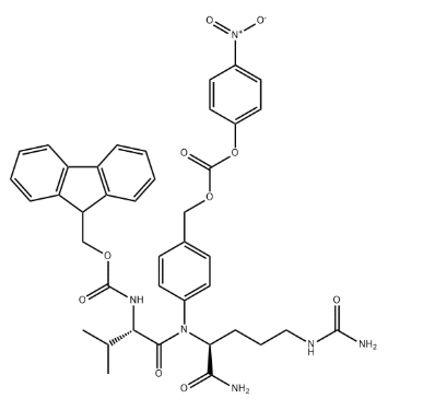 Fmoc-Gly3-Val-Cit-PAB-PNP，芴甲氧羰基-三甘氨酸-缬氨酸-瓜氨酸-对氨基苄基-对硝基苯酚碳酸酯 R-619186